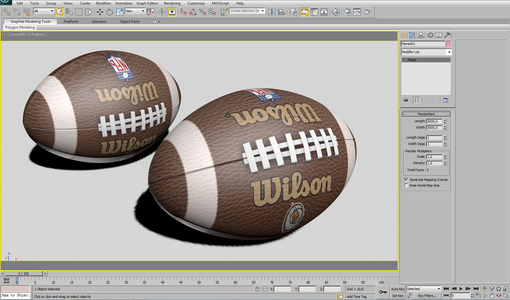 Modelling An American Football Using 3ds Max Basic Tutorials